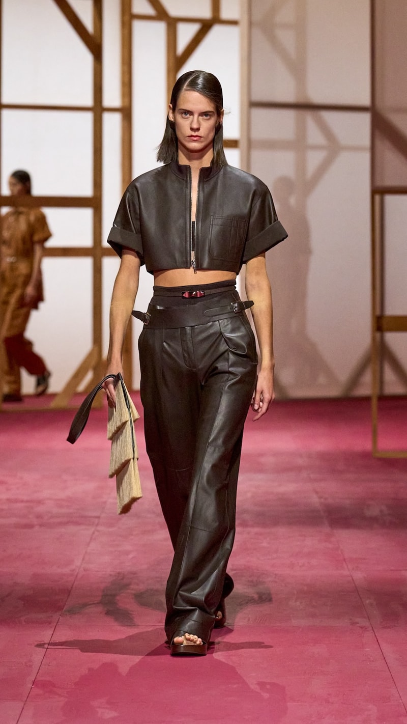 hermes pfw 2025 spring summer looks detail birkin inspiration
