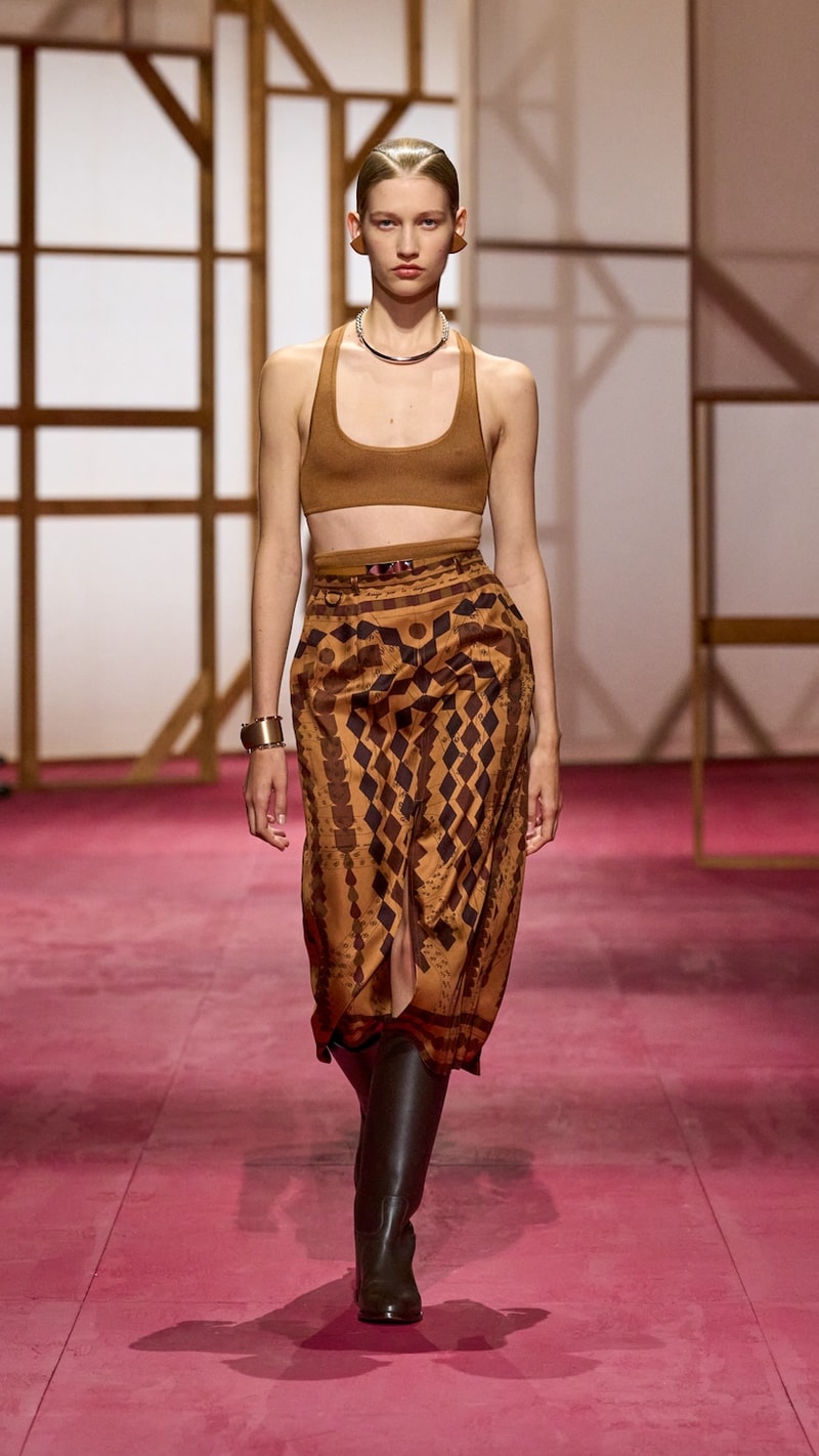 hermes pfw 2025 spring summer looks detail birkin inspiration
