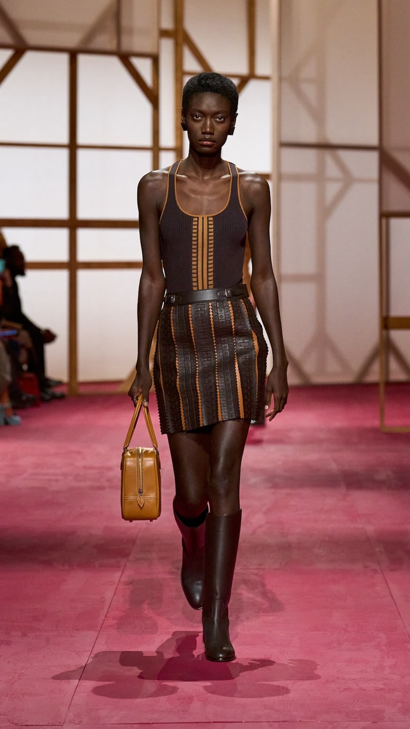 hermes pfw 2025 spring summer looks detail birkin inspiration