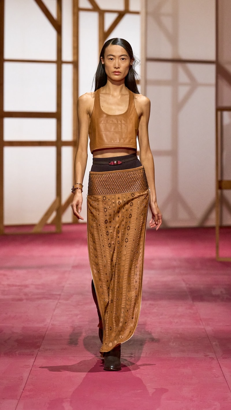 hermes pfw 2025 spring summer looks detail birkin inspiration