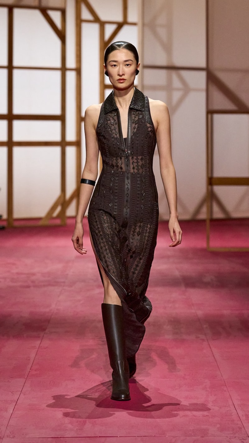 hermes pfw 2025 spring summer looks detail birkin inspiration