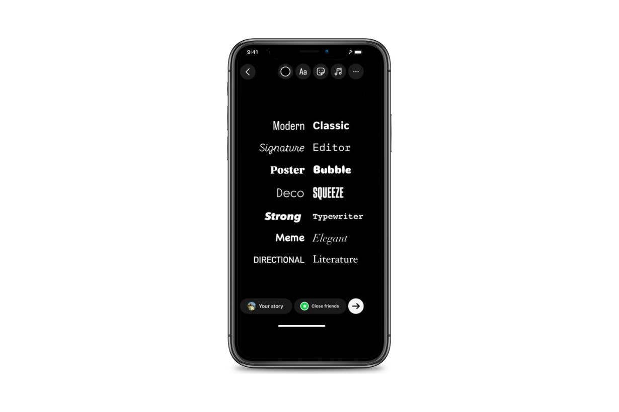 Instagram new features new fonts text animations reels stories