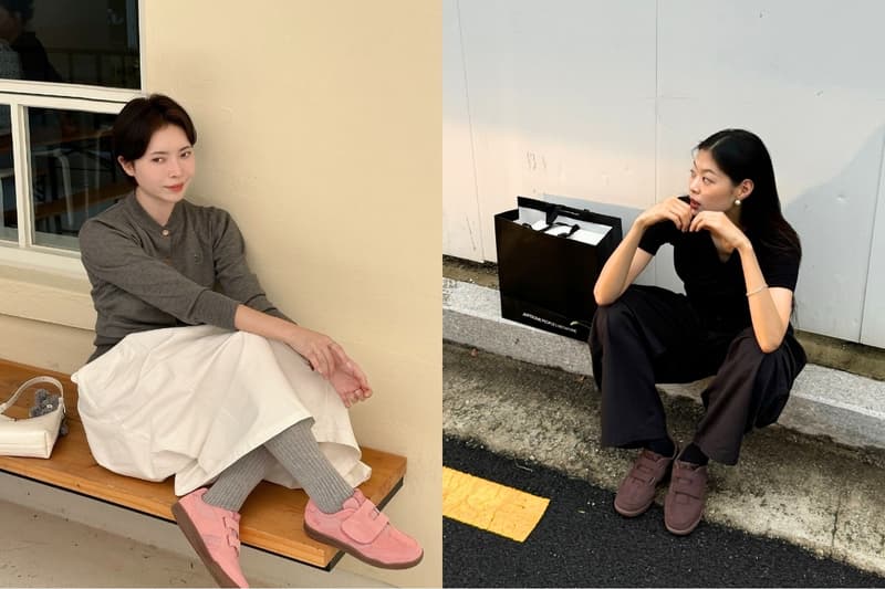 跟著韓國女生們穿起來:Fila 的麂皮球鞋 Slant Shot,輕易搭配出甜美感