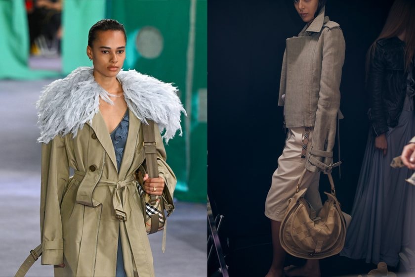 burberry 2025 summer runway detail looks london fashion week