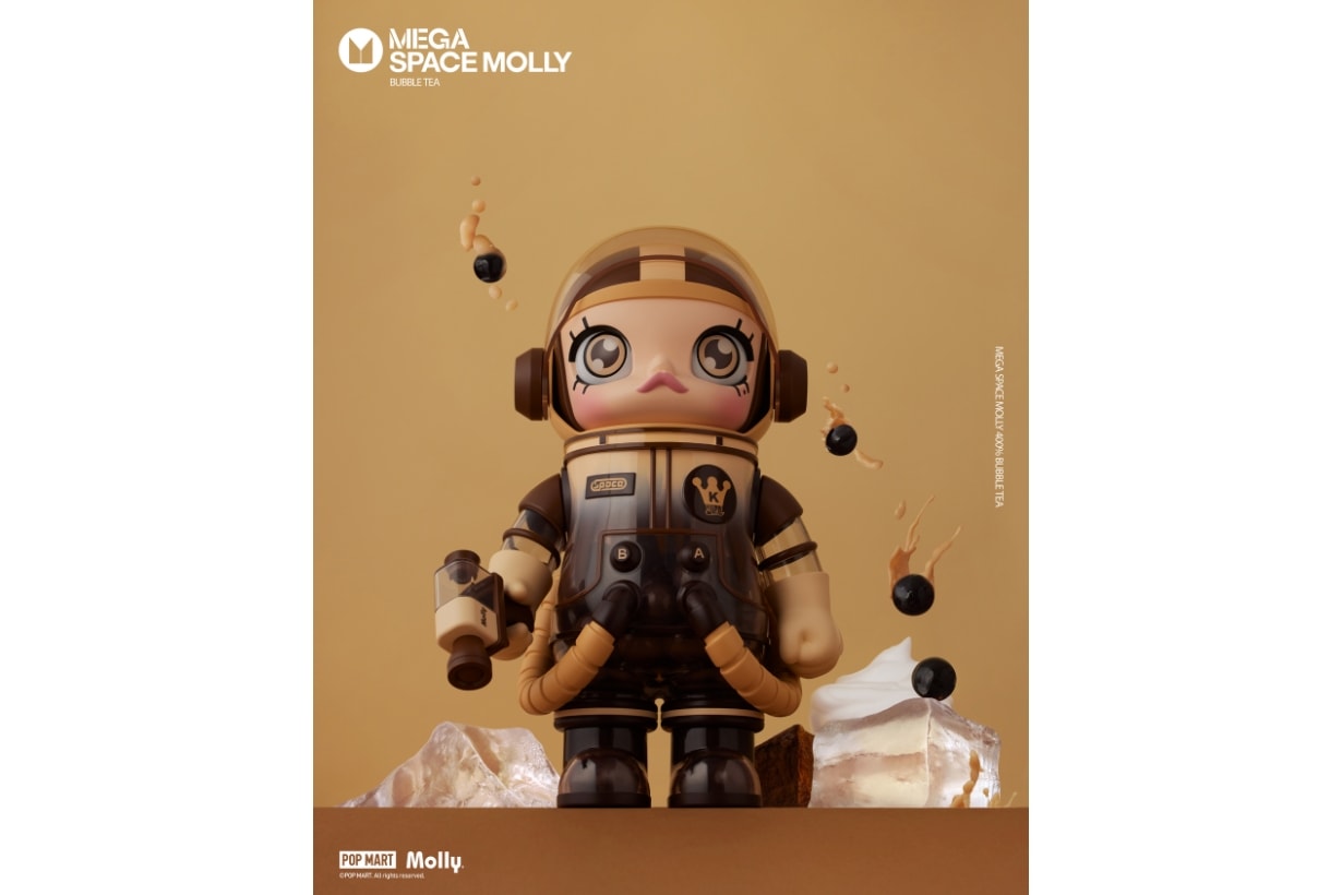 POP MART MEGA SPACE MOLLY 400 Bubble Tea Taiwan release info