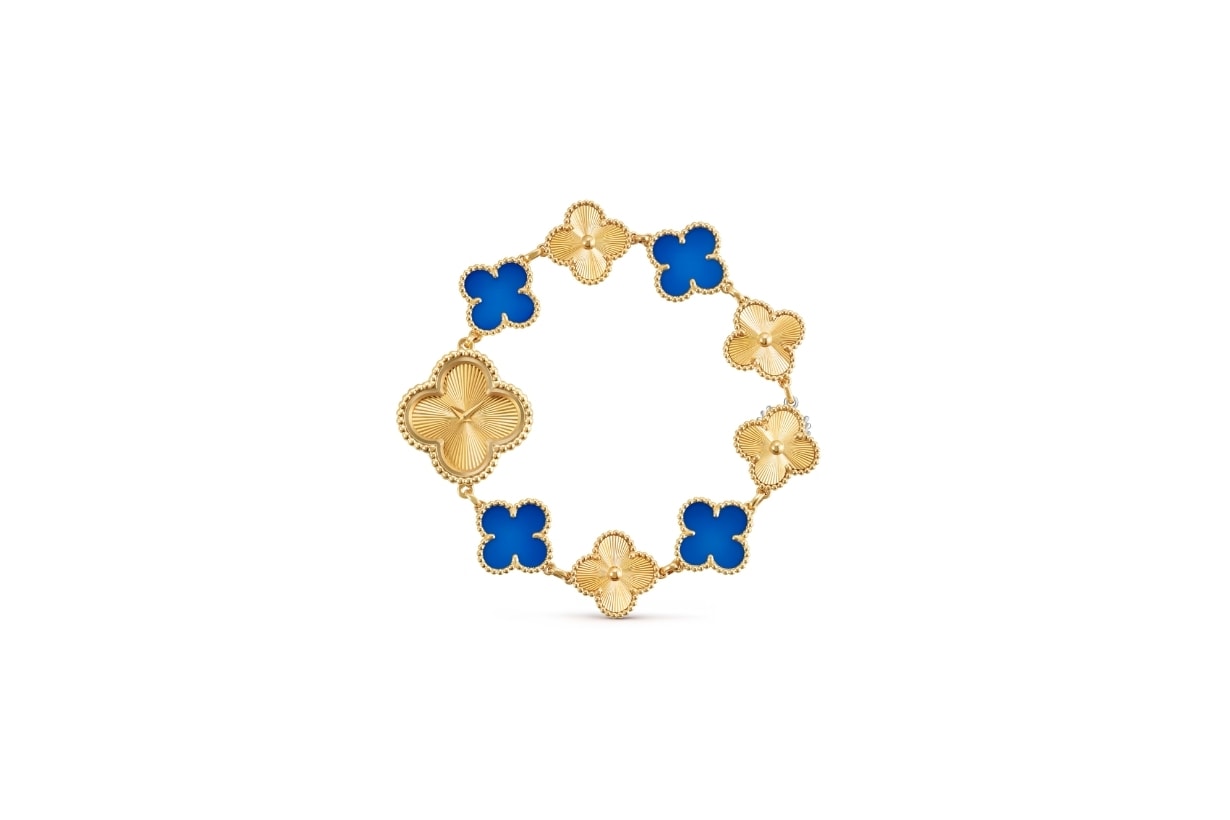 喜歡藍色的女生們注意:Van Cleef & Arpels 推出藍瑪瑙 Alhambra 系列,展現獨一無二的魅力