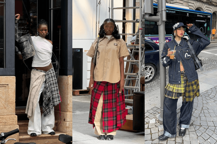 「dress over pants」依舊大熱,春夏裙裝先別急著收,這幾種層次搭配都值得嘗試!