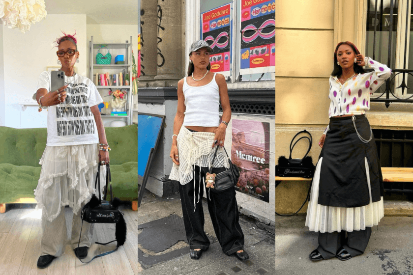 「dress over pants」依舊大熱,春夏裙裝先別急著收,這幾種層次搭配都值得嘗試!