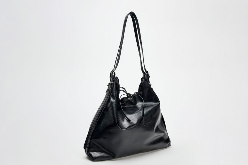 zara louis vuitton BUCKET BAG WITH BUCKLE DETAIL carryall cargo handbag