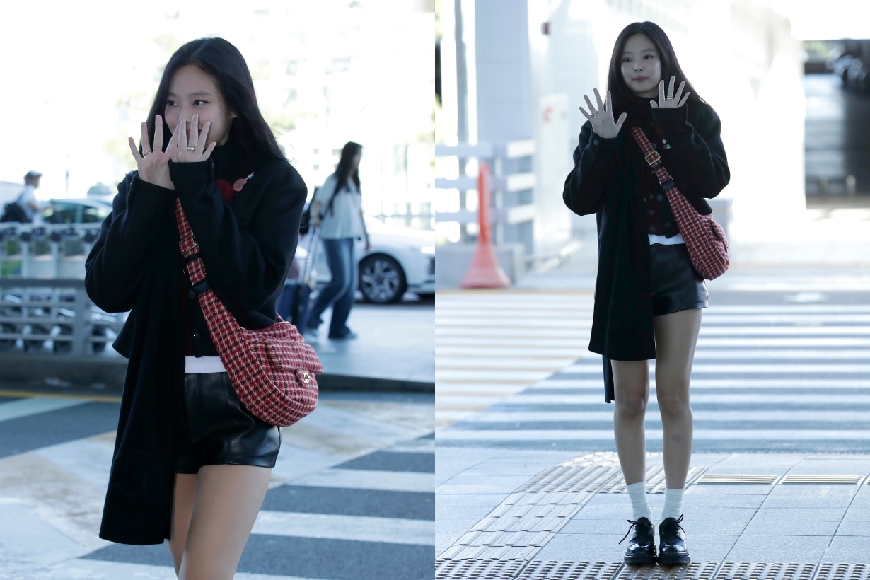 BLACKPINK Jennie 2024 paris style cardigan chanel Handbags
