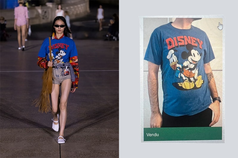 Coperni 秀上的 Disney 米奇 T-Shirt，竟是在二手網站花 EU€8 買的？