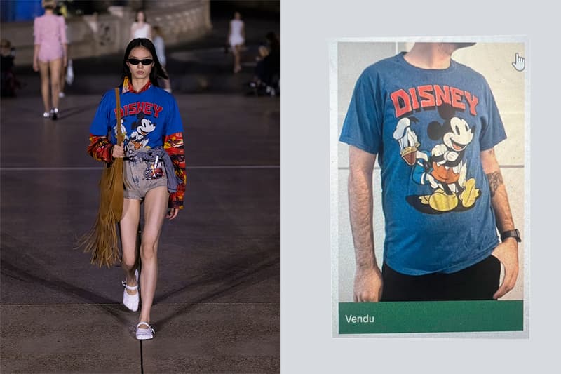 Coperni 秀上的 Disney 米奇 T-Shirt,竟是在二手網站花 EU€8 買的?