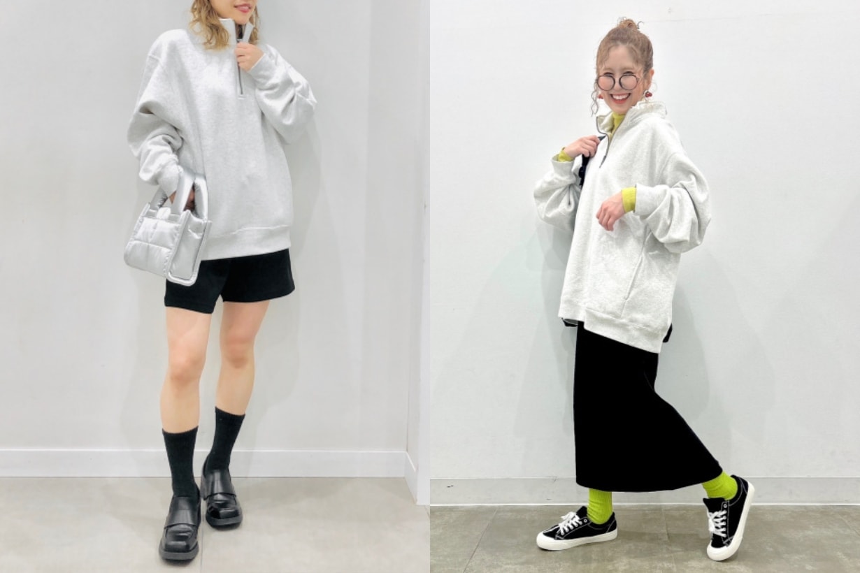 GU Japan Top 10 Item Sweater half zip pullover zip parka jacket