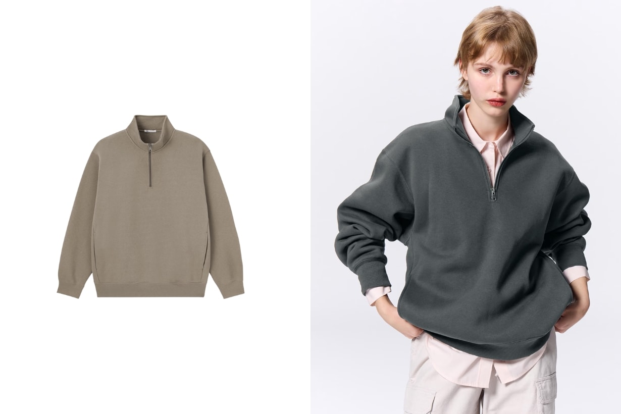 GU Japan Top 10 Item Sweater half zip pullover zip parka jacket