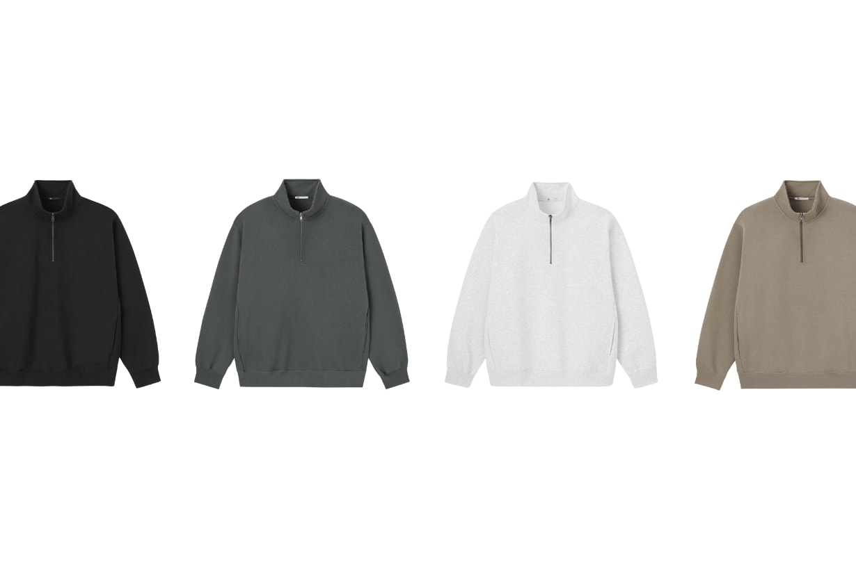 GU Japan Top 10 Item Sweater half zip pullover zip parka jacket