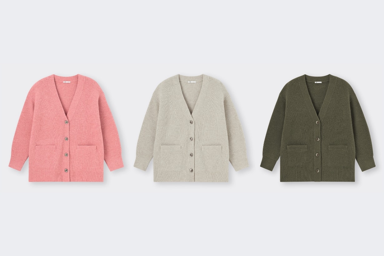 GU PUFFY TOUCH knitted sweater jacket cardigan fall style