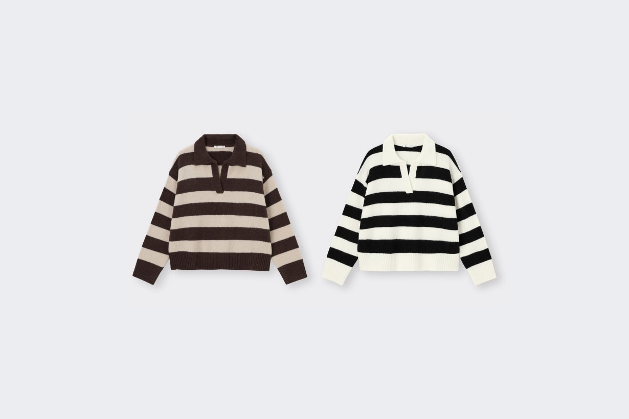 GU PUFFY TOUCH knitted sweater jacket cardigan fall style