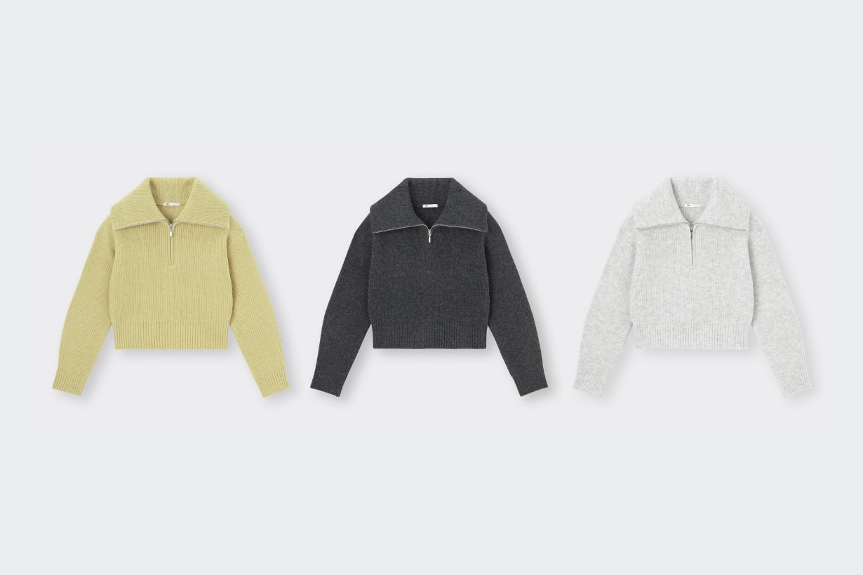 GU PUFFY TOUCH knitted sweater jacket cardigan fall style