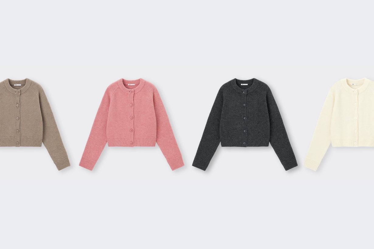 GU PUFFY TOUCH knitted sweater jacket cardigan fall style