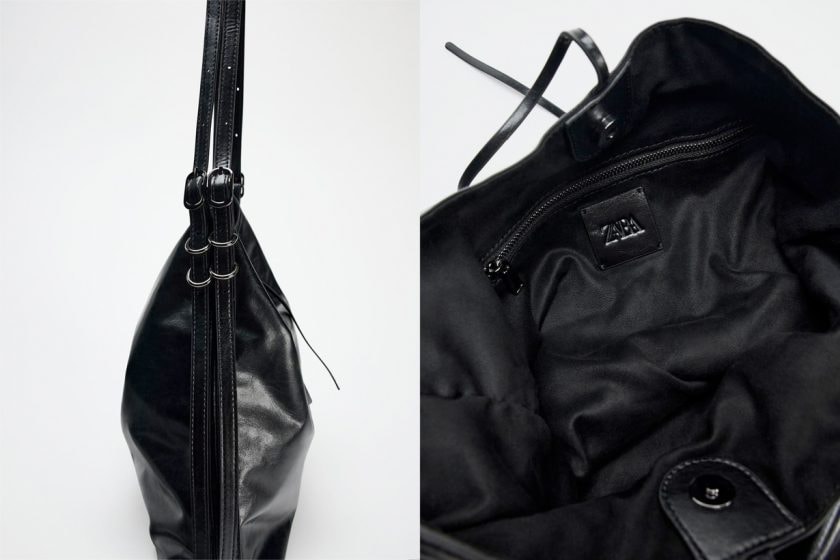 zara louis vuitton BUCKET BAG WITH BUCKLE DETAIL carryall cargo handbag