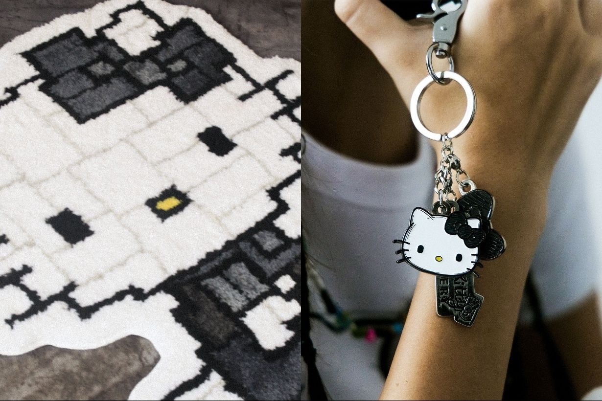 冷酷帥氣的 Hello Kitty:與 GROCERY 聯乘推出的造型鑰匙扣,掛在袋子或牛仔褲也很好看