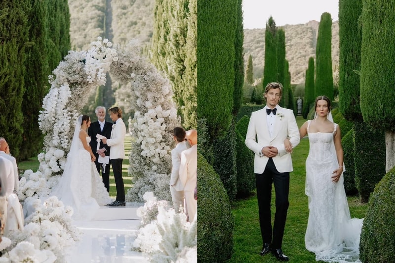 Millie Bobby Brown Jake Bongiovi Italy Wedding Celebration Photo