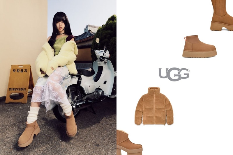 NewJeans Hanni UGG Platform BEAMS Pufer Jacket