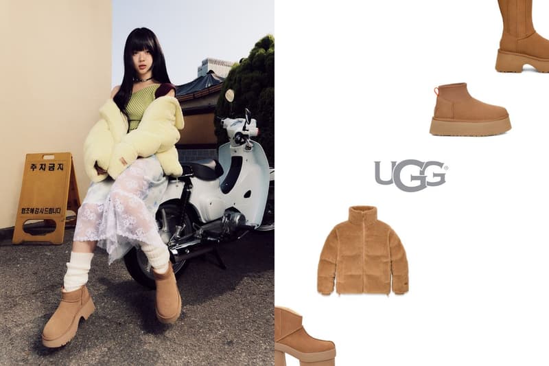 NewJeans Hanni UGG Platform BEAMS Pufer Jacket