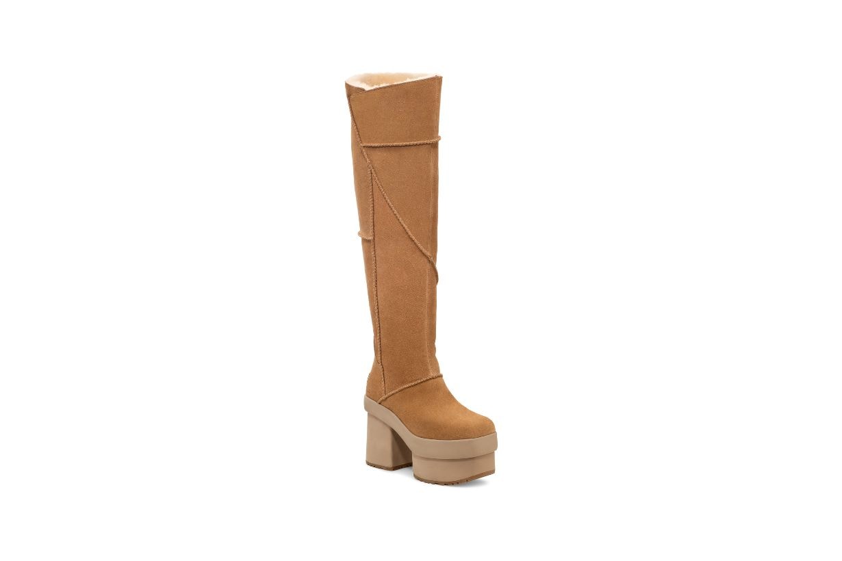 NewJeans Hanni UGG Platform BEAMS Pufer Jacket