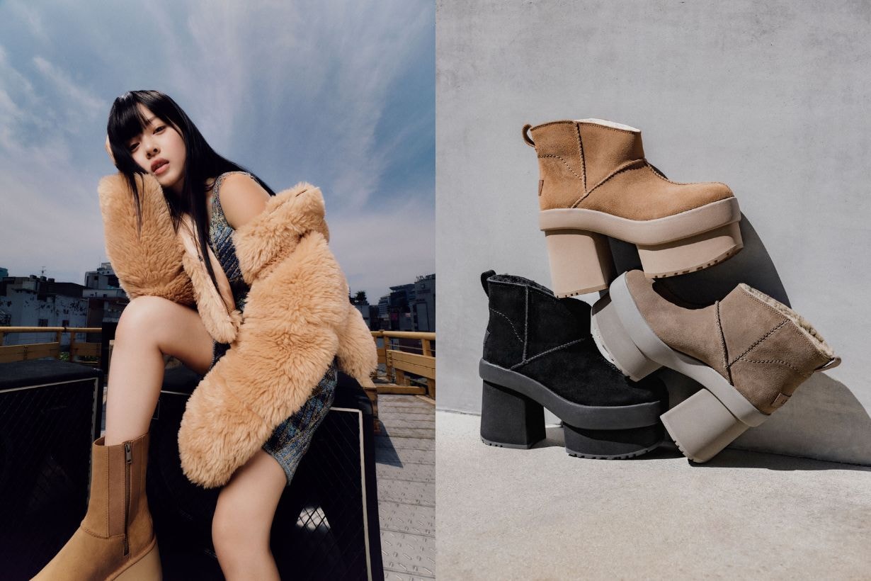 NewJeans Hanni UGG Platform BEAMS Pufer Jacket
