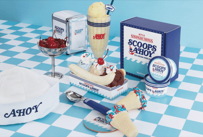 Stranger Things 現實化!TEEMTONEfai 甜筒暉與 《怪奇物語》合作,帶來劇中雪糕店 SCOOPS AHOY