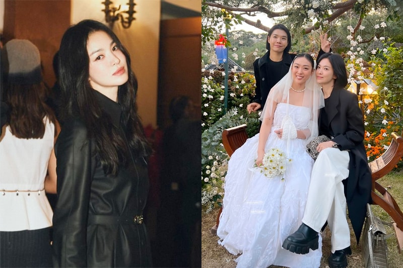 宋慧喬私下參加婚禮的行頭，被放在草地上的 Hermès Kelly 要價很驚人！