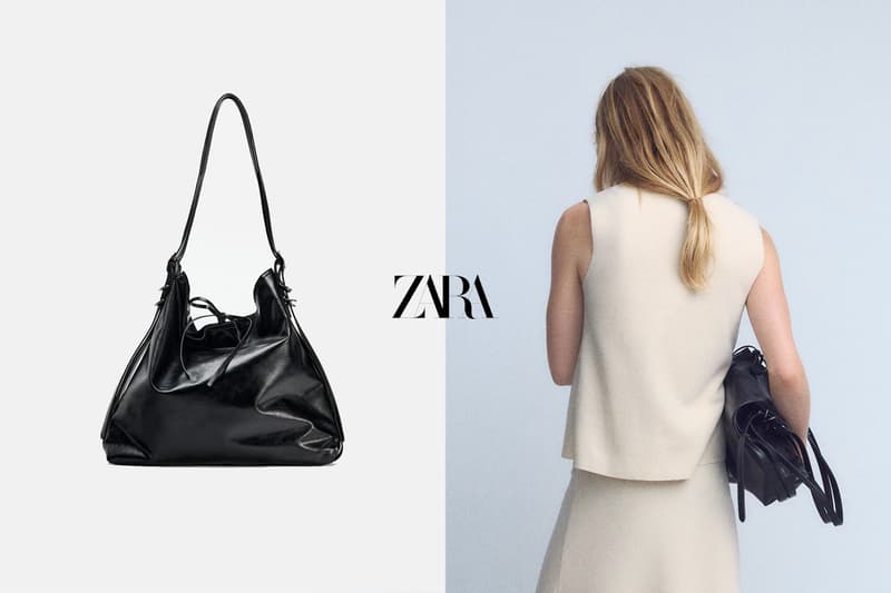 zara louis vuitton BUCKET BAG WITH BUCKLE DETAIL carryall cargo handbag