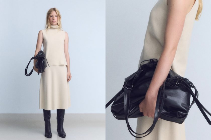 zara louis vuitton BUCKET BAG WITH BUCKLE DETAIL carryall cargo handbag