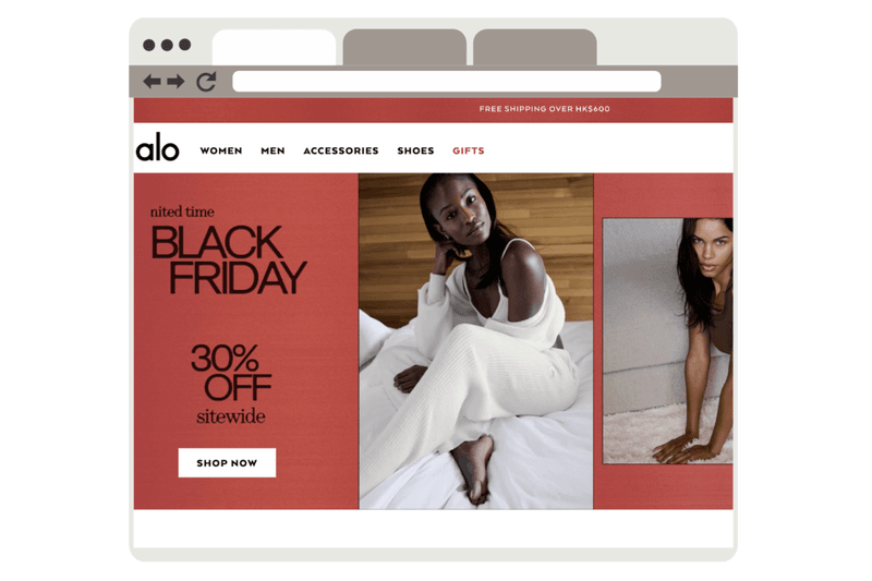 alo black friday sale 30%off sitewide taiwan hong kong