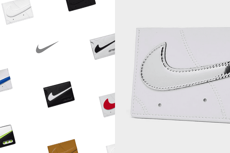 Nike Air Force 1 Card Wallet White Metallic Silver