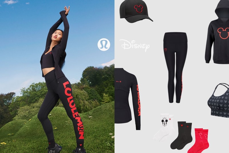 Lululemon 和迪士尼的聯名系列正式推出，黑紅的低調配色非常適合運動女生！
