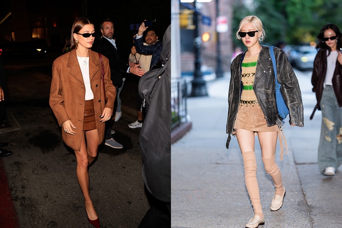 Hailey Bieber 和 Rosé 也換上:這個冬天不管有多冷,也要穿上迷你裙露長腿!