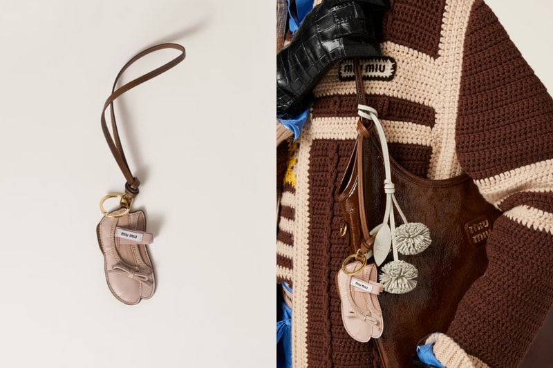 miu miu bag charm key charms cardigan ballet shoes loafers
