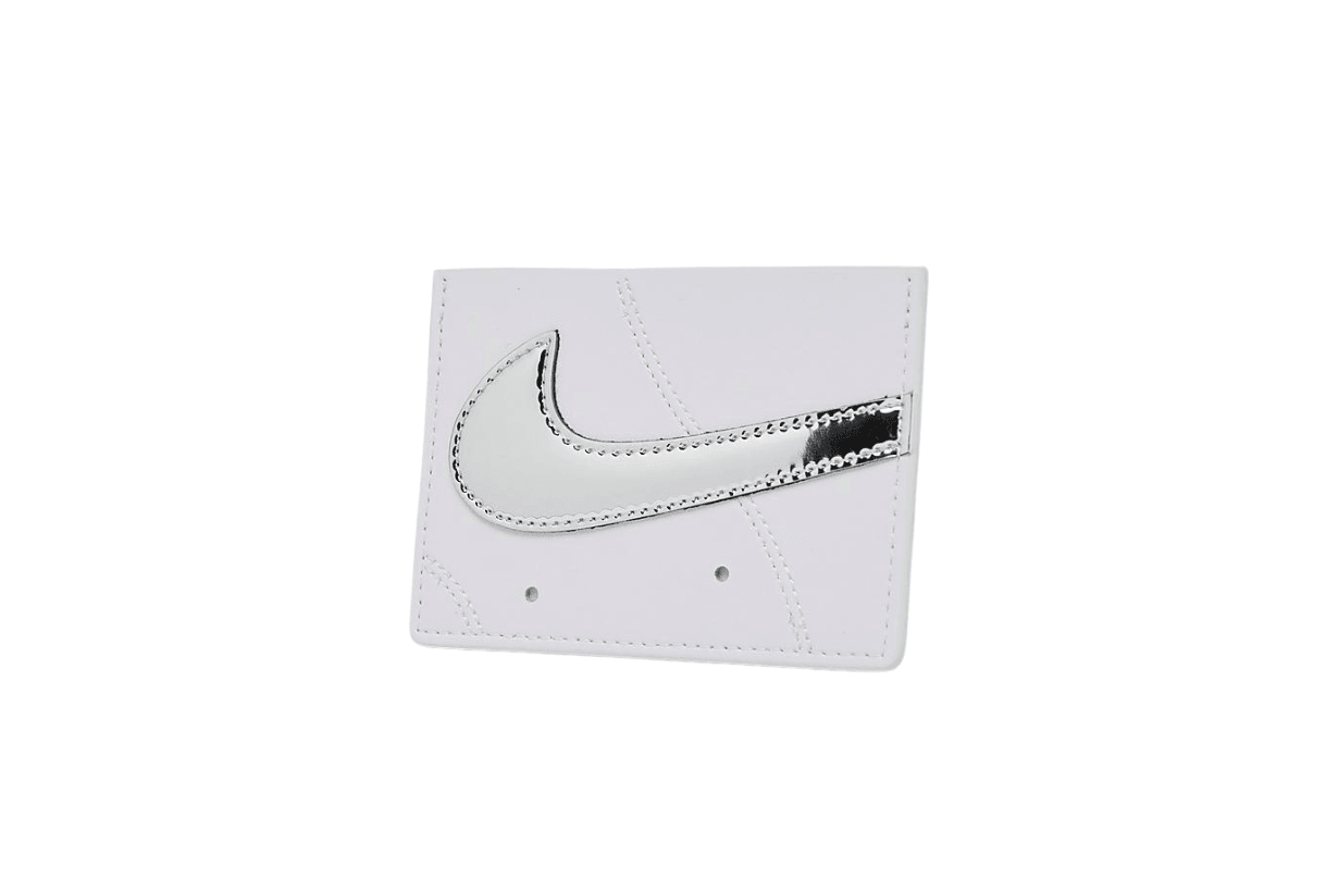 Nike Air Force 1 Card Wallet White Metallic Silver