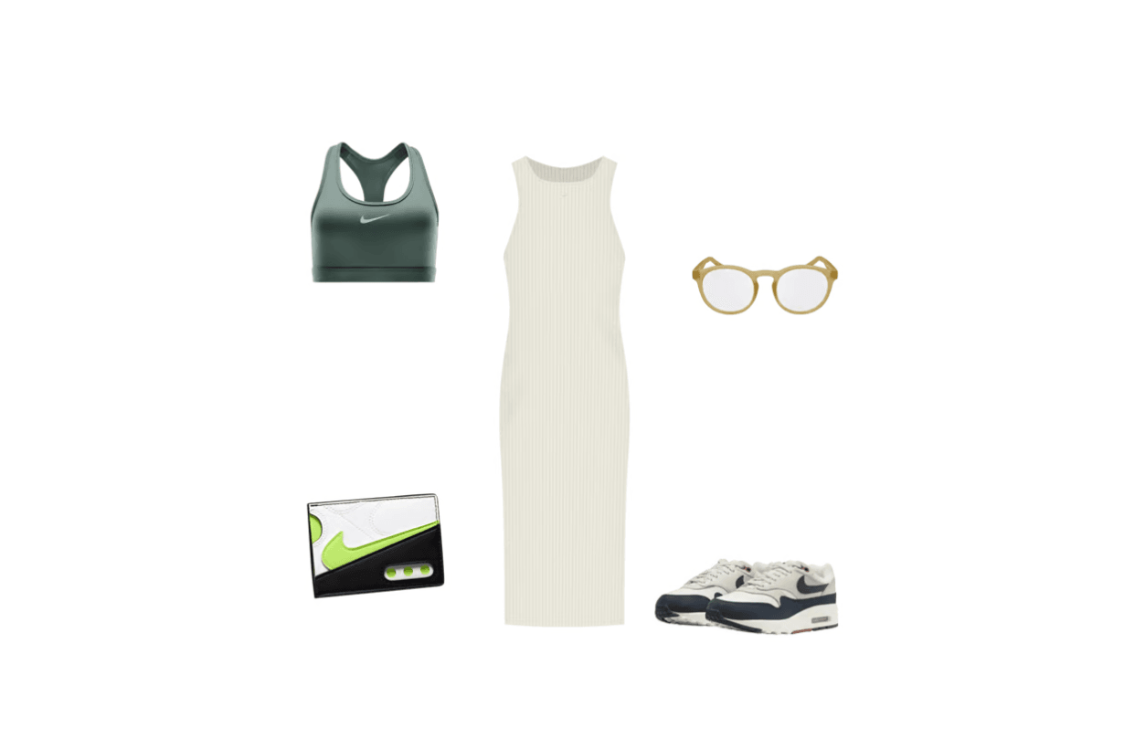 Nike Air Force 1 Card Wallet White Metallic Silver