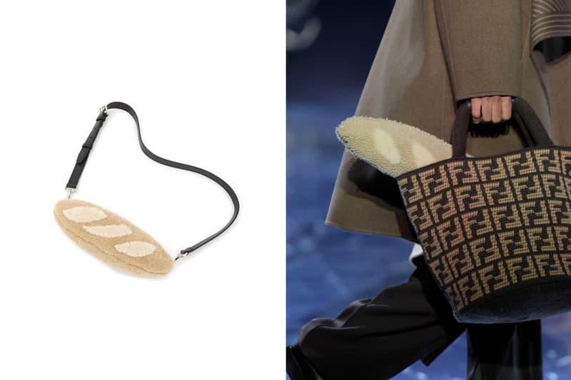 fendi baguette mini shape bag men Beige sheepskin