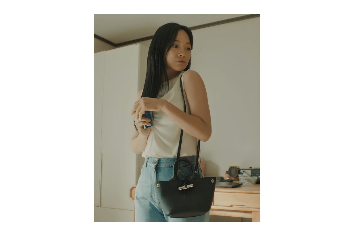 Brewing Love Kim Se Jeong Longchamp Roseau Handbags