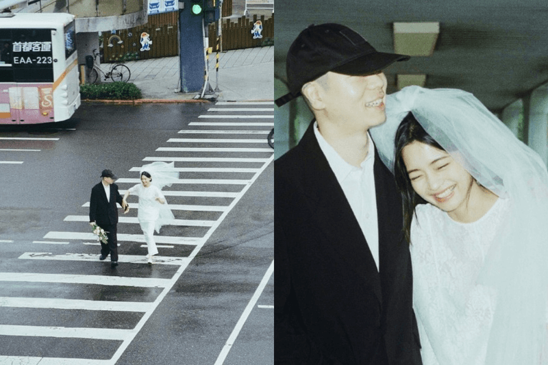 hyukoh hwang ji min get married wedding photos Taipei shooting