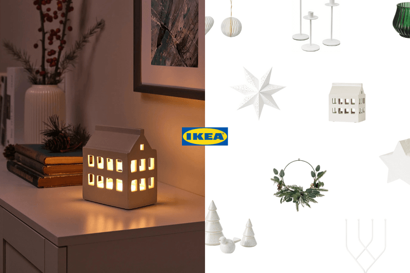 不想太浮誇，又能營造氛圍感的聖誕裝飾：先收藏 IKEA 這 10+ 簡約佈置小物！