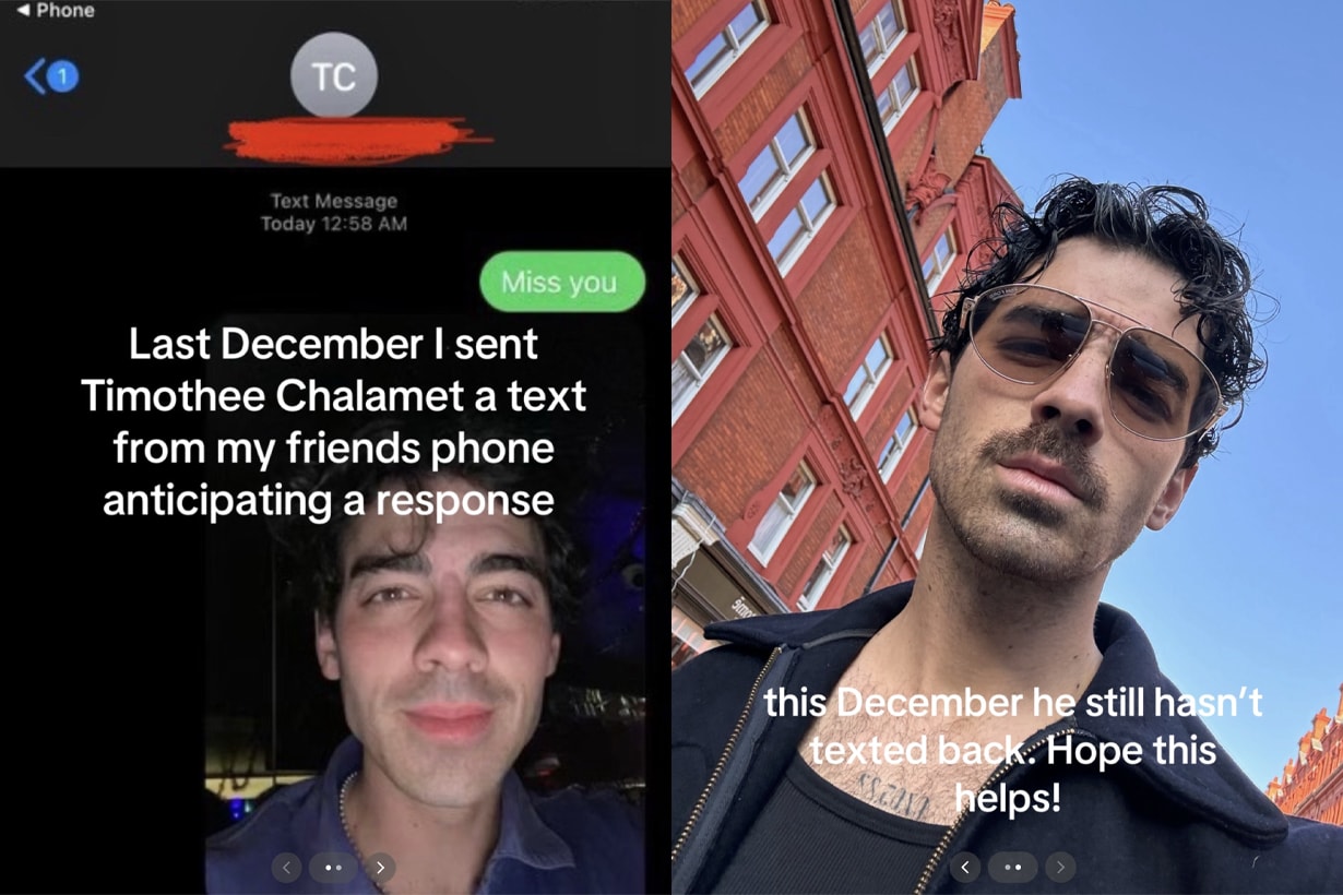 Joe Jonas 公開表示等了一年 Timothée Chalamet 還未回覆他短訊,網民:今年的他真的很忙呢!