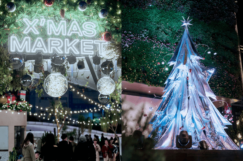 浪漫雪景小徑＋市集聚落：最好拍又好逛的「勤美草悟聖誕村」已經開幕！