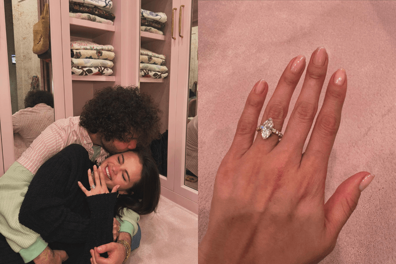 曬出超大鑽戒：恭喜 Selena Gomez 與熱戀中男友 Benny Blanco 訂婚了！