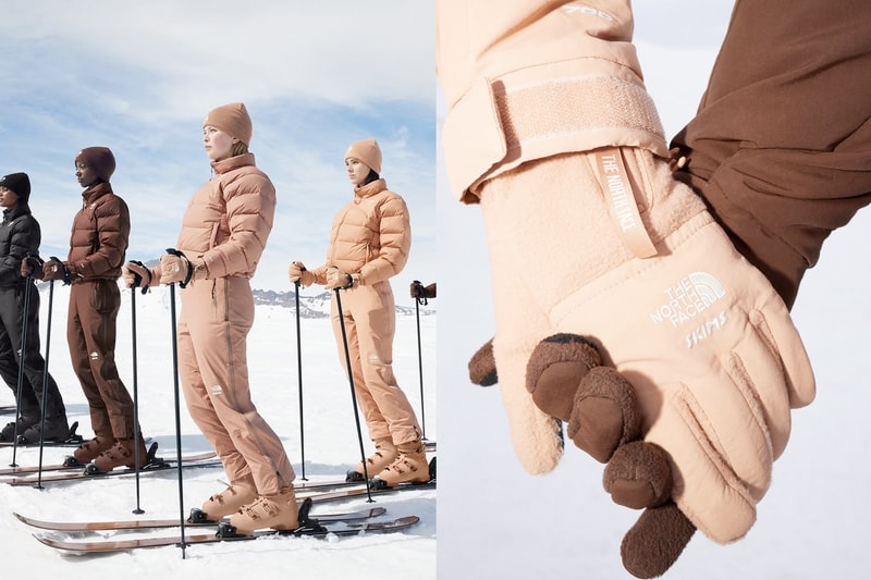 The North Face 攜手 SKIMS：裸色系羽絨外套、打底衣... 終於找到好看滑雪服！