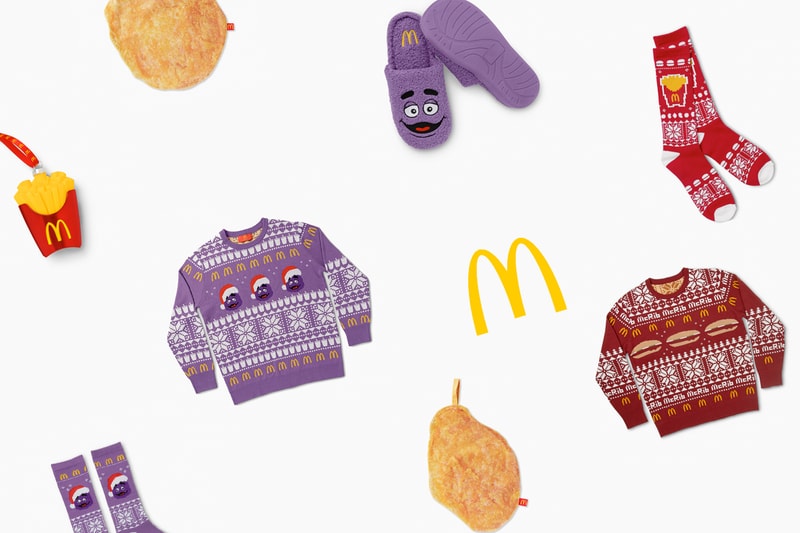 McDonald's 推出聖誕限定周邊：搶手的奶昔大哥，幽默又療癒醜毛衣、聖誕襪...